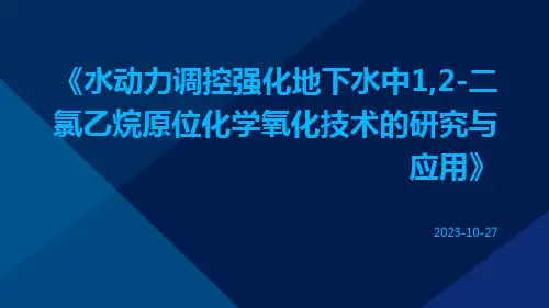 水动力调控强化地下水中1,2-二氯乙烷原位化学氧化技术的研究与应用