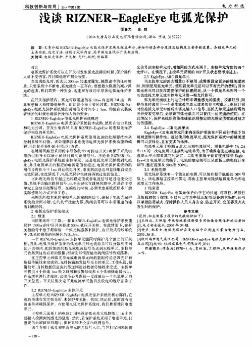 浅谈RIZNER-EagleEye电弧光保护
