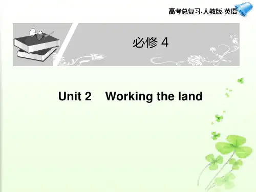 高考英语一轮复习课件：必修4 Unit 2