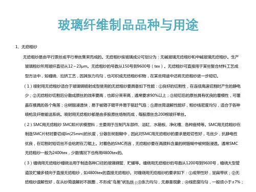 玻璃纤维制品品种与用途