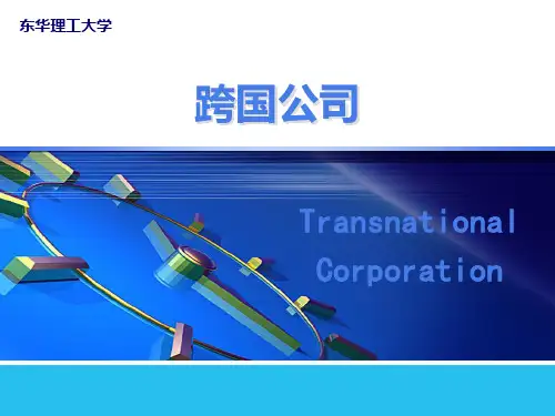 第1章 跨国公司概述PPT课件
