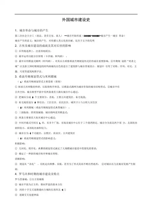 外国城市建设史