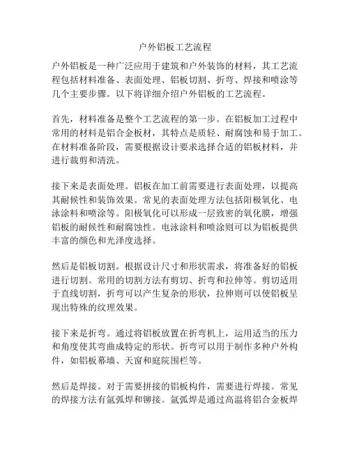 户外铝板工艺流程