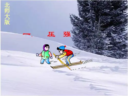 压强课件北师大版物理八年级下册