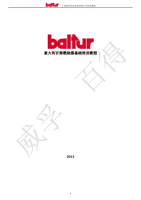 意大利百得燃烧器培训教程