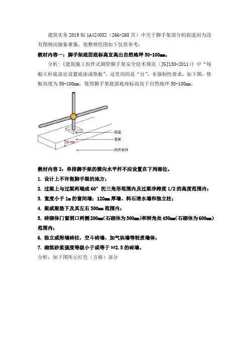 一建实务脚手架内容图解