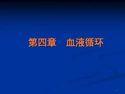 生理学血液循环ppt课件
