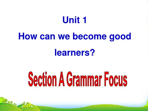 英语九年级Unit1-grammar focus-优课件