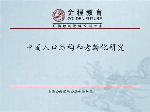 中国人口结构和老龄化研究ppt课件