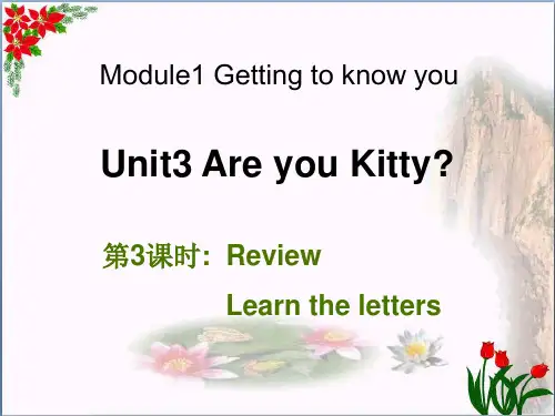 三年级英语上册 Unit 3 Are you Kitty(第3课时)课件 牛津上海版精 品 课件
