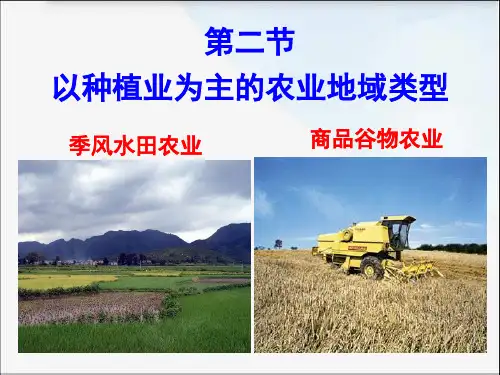 人教版必修2高中地理3.2-以种植业为主的农业地域类型(共25张PPT)