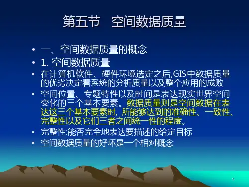空间数据质量.