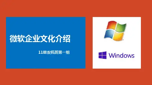 微软企业介绍ppt课件