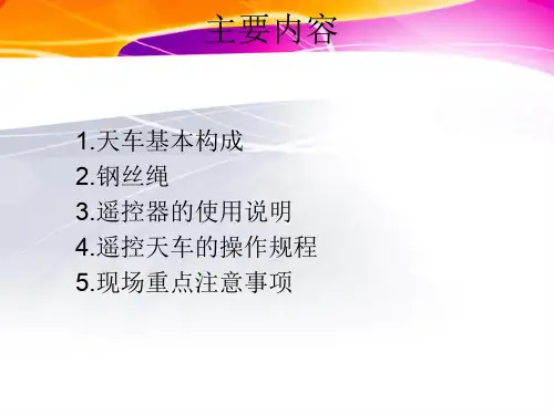 天车起重培训大全资料