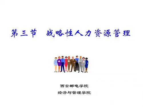 1-3 战略性人力资源管理