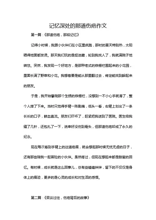 记忆深处的那道伤疤作文