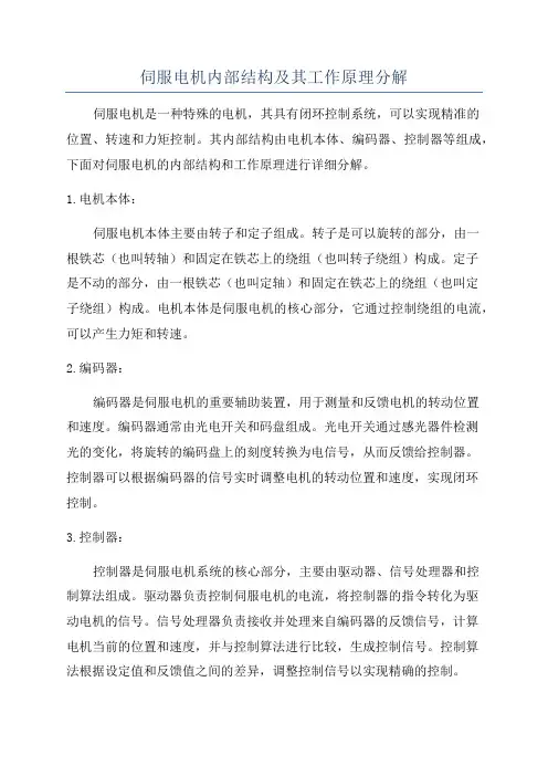 伺服电机内部结构及其工作原理分解