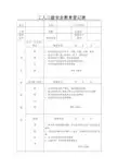 工人三级安全教育登记卡