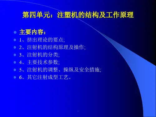 注塑机工作原理pppt课件