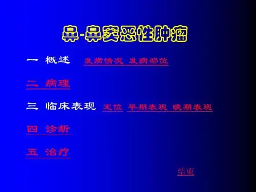 鼻-鼻窦恶性肿瘤