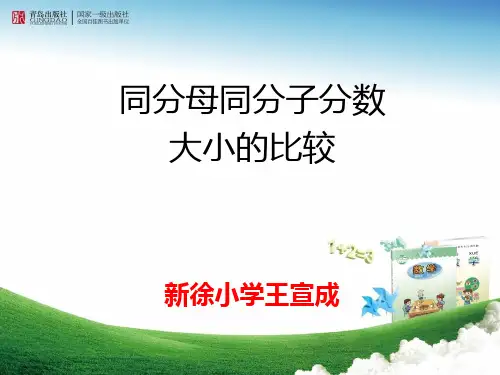 同分母同分子分数大小的比较PPT课件