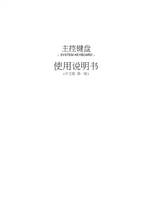 矩阵主控键盘说明书全解