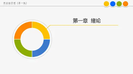 第一章 绪论 《供应链管理(第一版)》PPT课件