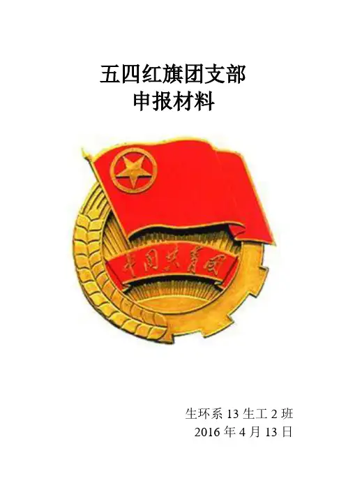 五四优秀团支部申请材料
