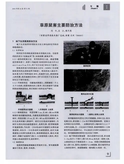 草原鼠害主要防治方法