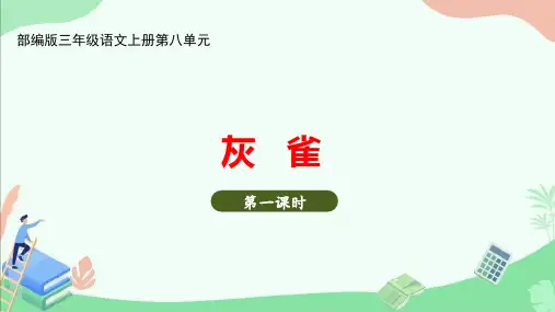 部编版三年级语文上册第八单元《灰雀》ppt课件