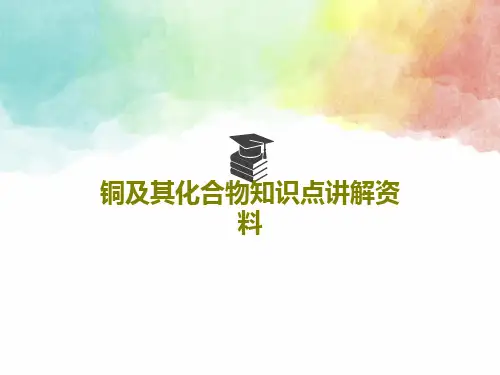 铜及其化合物知识点讲解资料90页PPT