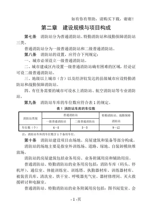 新城市消防队站建设标准