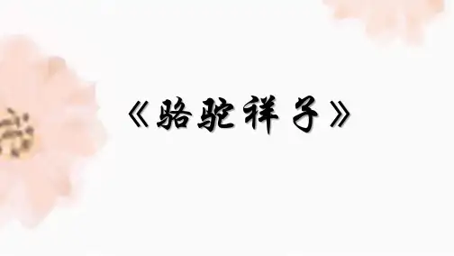 第三单元名著导读《骆驼祥子》课件(共68张PPT)2021—2022学年部编版语文七年级下册
