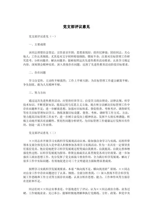 党支部评议意见.doc