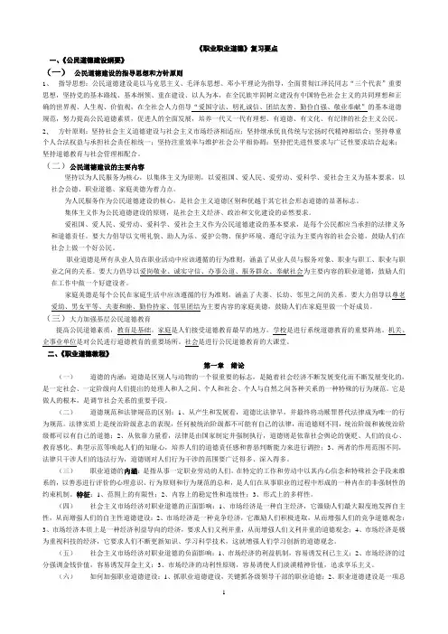 秘书职业道德纲要