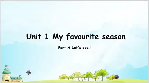 人教PEP-5下 Unit2 Part A Let's spellPPT-完美版