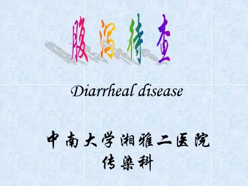 腹泻待查