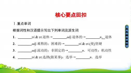 高中英语(江苏)译林版选修10课件：Unit 2 核心要点回扣