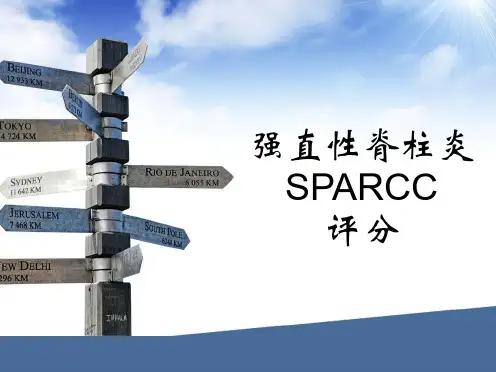 强直性脊柱炎SPARCC评分PPT