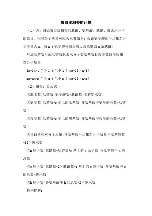 蛋白质相关的计算