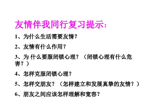初二政治让友情伴我同行(PPT)3-2