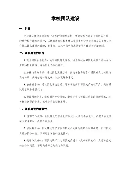 学校团队建设
