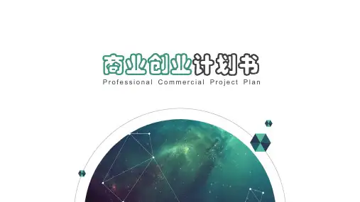 商业创业计划书PPT精美模板