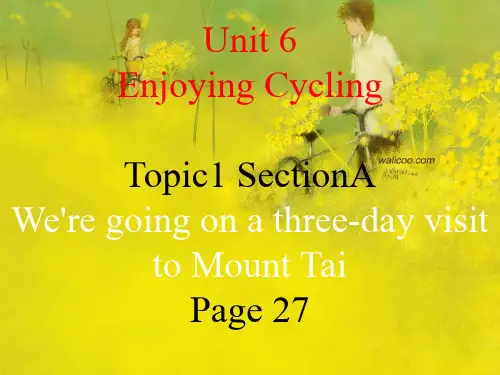八年级下仁爱英语unit6Topic1 Section A