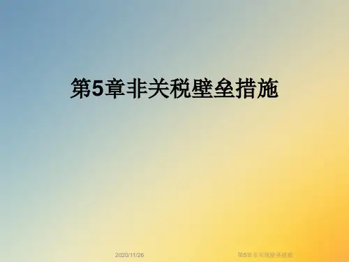 第5章非关税壁垒措施