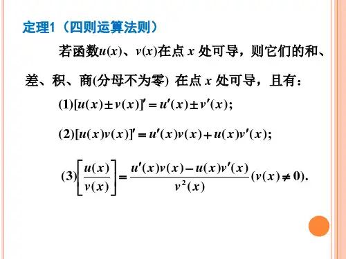 导数求导法则