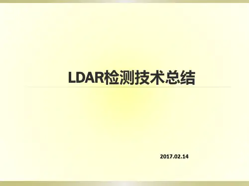 泄漏检测与修复(LDAR)工作计划总结