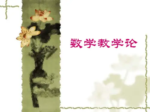 《数学教学论》课件