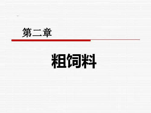 第二章-粗饲料-PPT课件