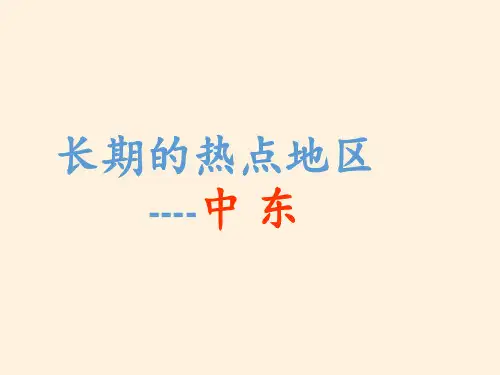 商务星球版初中地理七年级下册课件-7.2 中东11